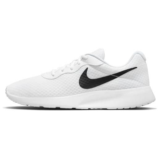 Nike tanjun, scarpe da ginnastica uomo, grigio wolf grey white barely volt black, 40.5 eu