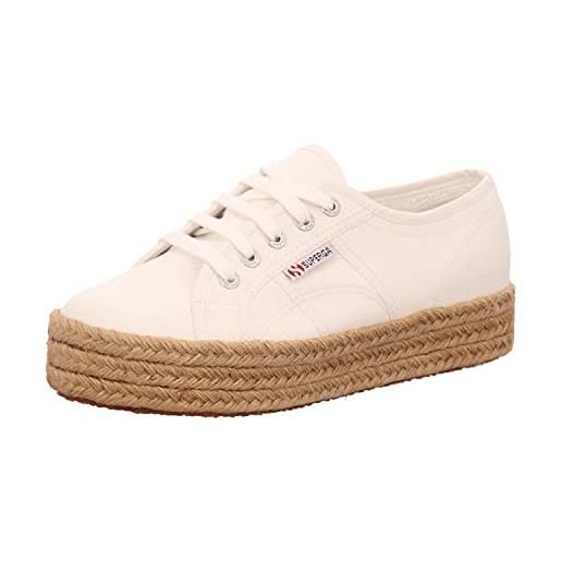 Superga 2730 rope, espadrille donna, bianco (white), 38 eu