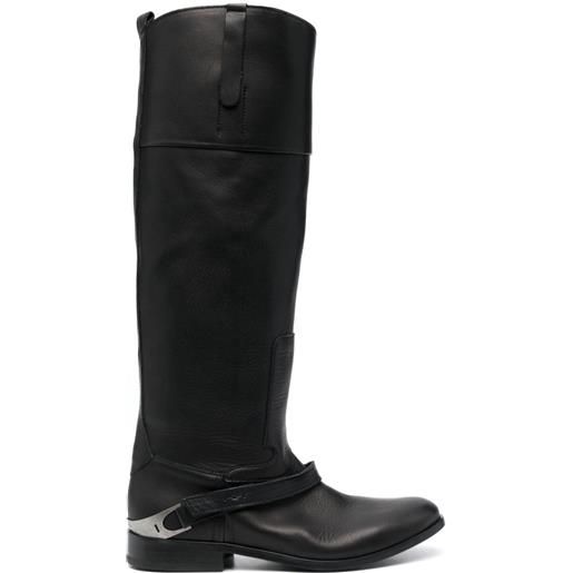 Golden Goose charlie leather boots - nero
