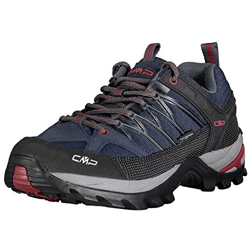 CMP rigel low trekking shoes wp, scarpe da trekking uomo, militare-moss, 42 eu