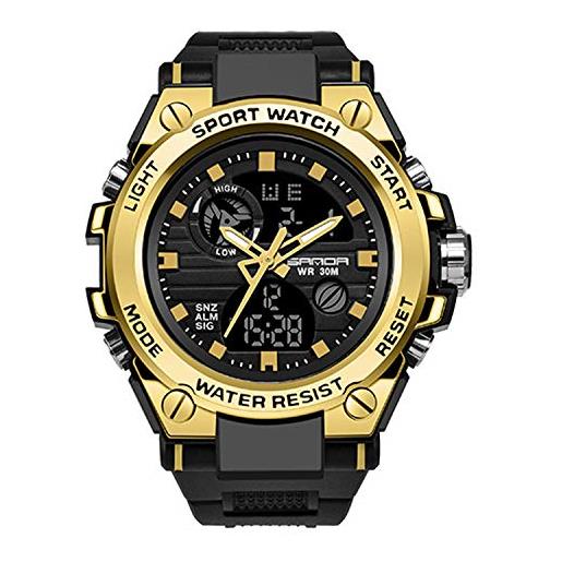 RORIOS digitale orologio per uomo orologi da uomo sportivo impermeabile militare orologio con sveglia cronometro all' aria aperta orologio analogico