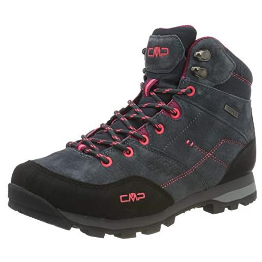 CMP alcor mid wmn trekking shoes wp, scarpe da trekking donna, asphalt-fragola, 39 eu