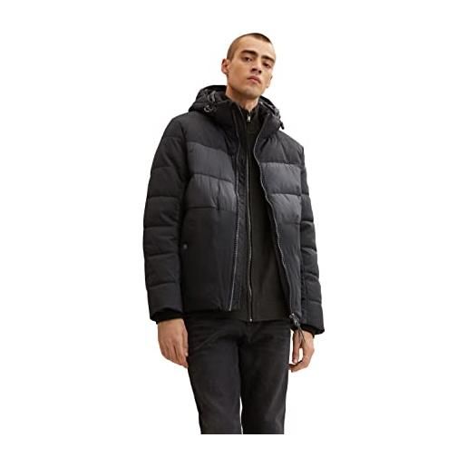 TOM TAILOR giacca con cappuccio, uomo, nero (black 29999), 3xl