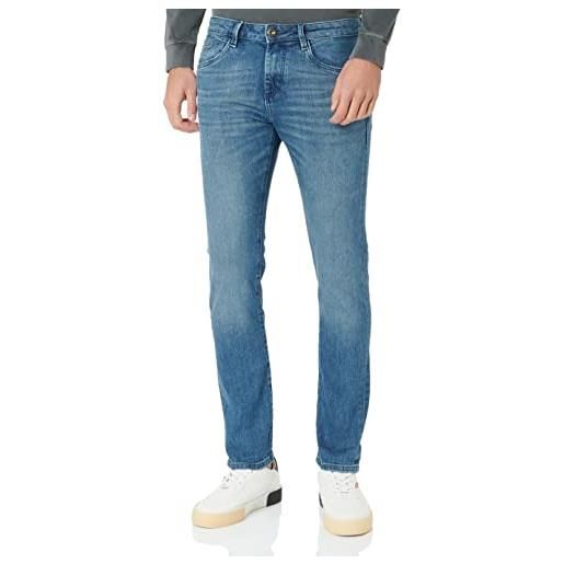 TOM TAILOR troy slim jeans, uomo, blu (stone blue denim tint 10147), 38w / 32l