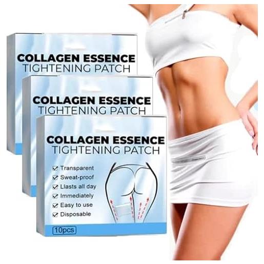 Sovtay fastlab collagen essence tightening patch, collagen essence tightening patch for legs, skinnier anticellulite & tightening thigh patch for tighten firm (3box)