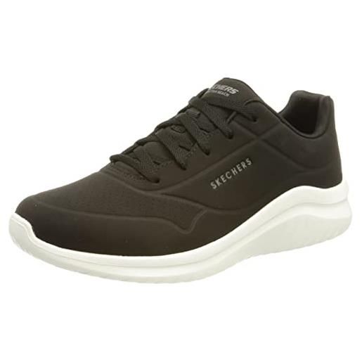Skechers ultra flex 2.0 vicinity, scarpe da ginnastica uomo, nero black white, 45.5 eu