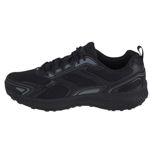 Skechers go run consistent, scarpe da ginnastica uomo, charcoal leather synthetic blue trim, 45.5 eu