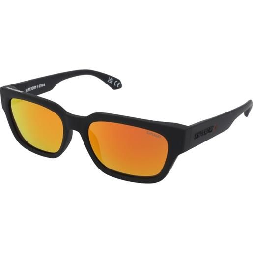 Superdry sds 5004 104 | occhiali da sole graduati o non graduati | unisex | plastica | rettangolari | nero | adrialenti