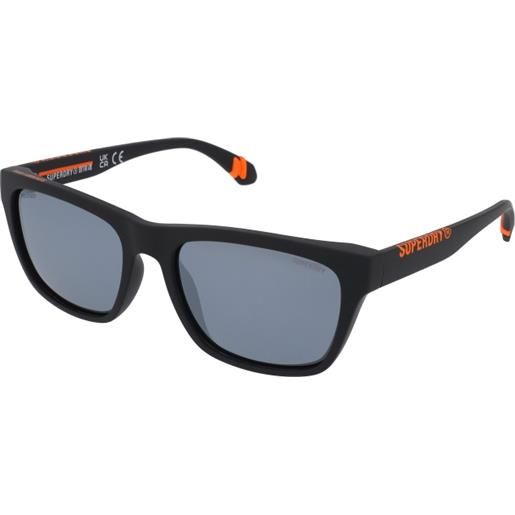 Superdry sds 5009 104p | occhiali da sole sportivi | prova online | unisex | plastica | rettangolari | nero | adrialenti