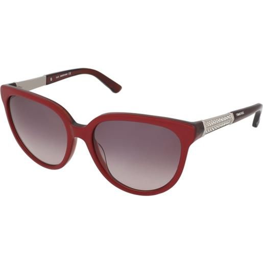 Swarovski sk0082 66t | occhiali da sole graduati o non graduati | plastica | tondi | rosso | adrialenti