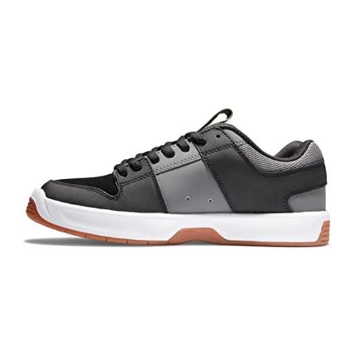DC Shoes lynx zero, scarpe da skateboard uomo, nero/grigio/giallo, 46.5 eu