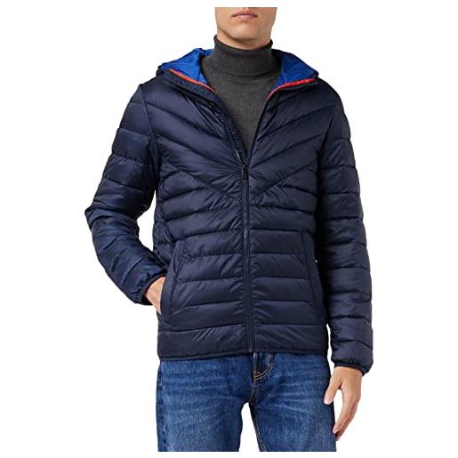 TOM TAILOR Denim giacca trapuntata leggera, uomo, blu (knitted navy 10690), l