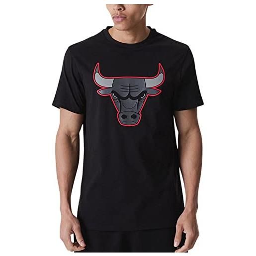 New Era chicago bulls black nba outline logo t- shirt
