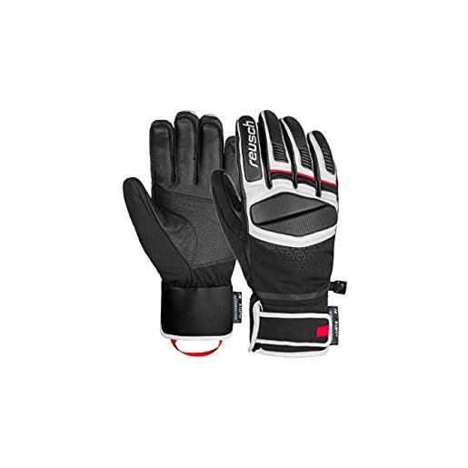 Reusch mastery handschuhe, guanti da uomo, 7745 nero/bianco/rosso fuoco, 7.5