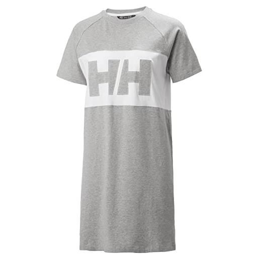 Helly Hansen active dress t-shirt, felpa da donna, grigio, xs