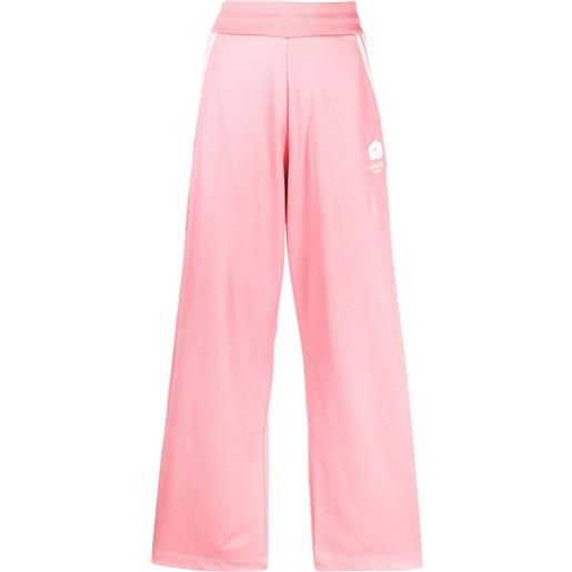Kenzo pantaloni sportivi con righe laterali - rosa