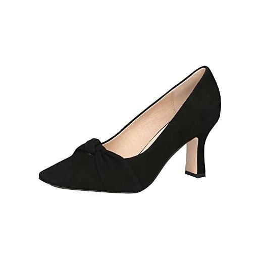 CAPRICE 9-9-22420-20, scarpe décolleté donna, nero (black suede), 37 eu