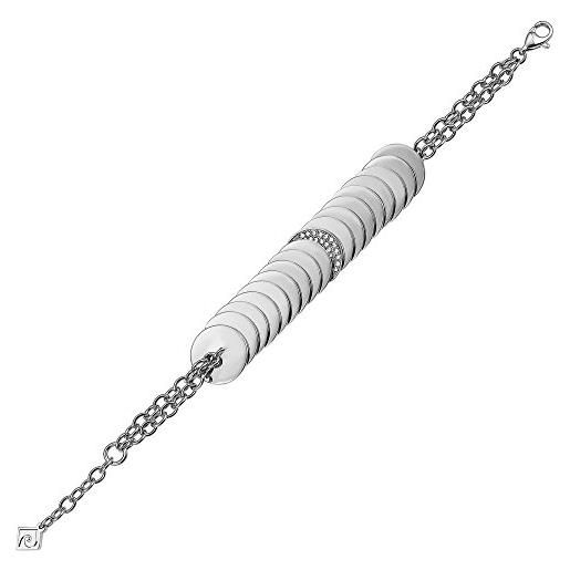 Pierre Cardin voilette pcbr10003a170 - bracciale da donna in argento sterling 925 rodiato, con zirconi, colore: bianco, lunghezza 17 cm