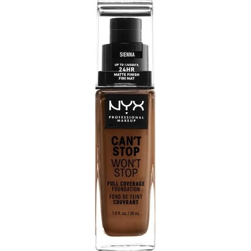NYX Professional Makeup facial make-up foundation can't stop won't stop foundation 34 sienna