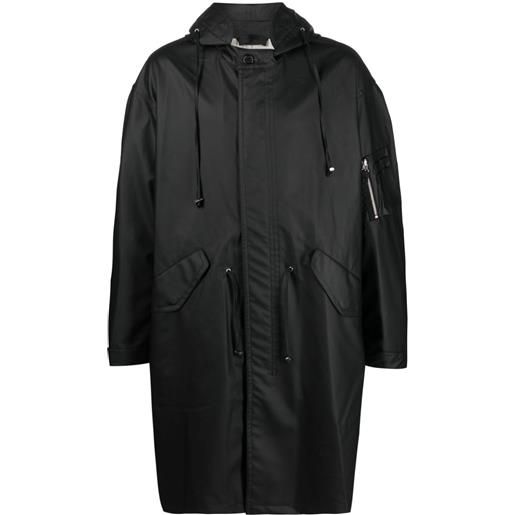 Helmut Lang parka con stampa - nero