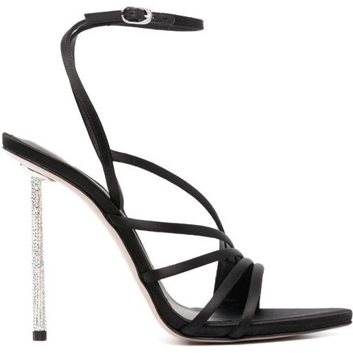 Le Silla sandali con glitter - nero