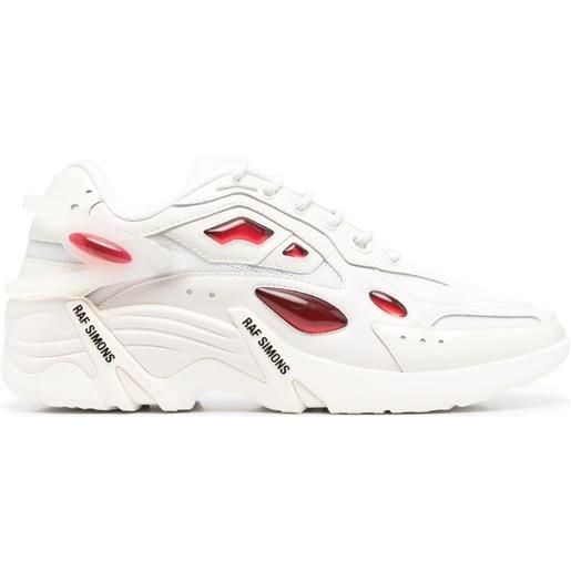 Raf Simons sneakers con inserti antei - bianco