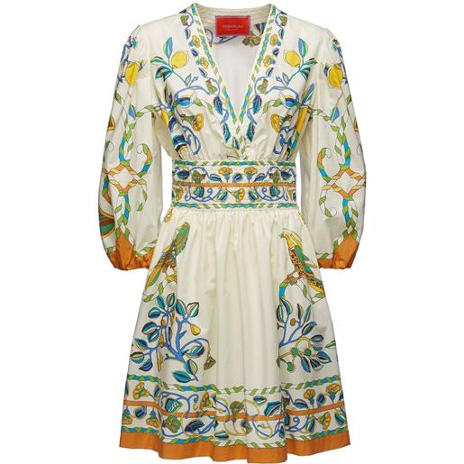 La DoubleJ abito corto a fiori - bianco