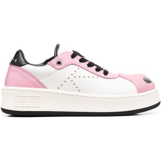 Kenzo sneakers con punta a contrasto - rosa