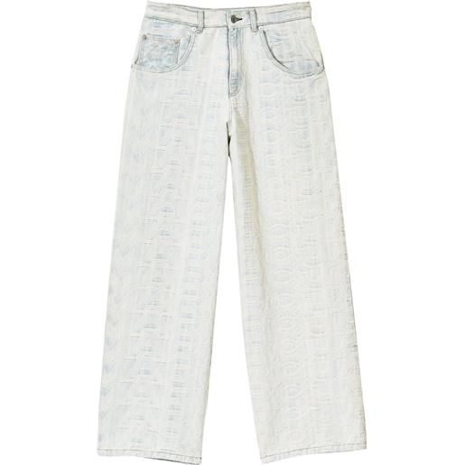 Marc Jacobs jeans the monogram a gamba ampia - grigio