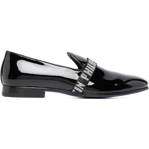 Philipp Plein slippers con decorazione - nero