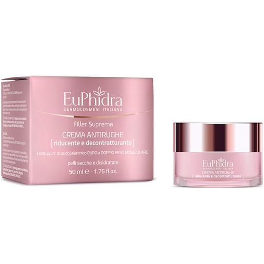 Euphidra crema antirughe riducente decontrattuante 50ml tratt. Viso 24 ore antirughe