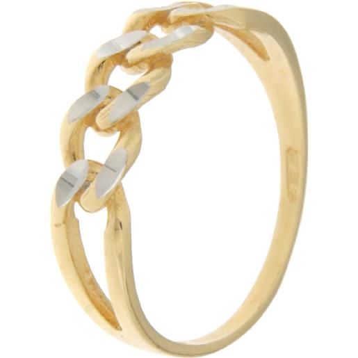 Gioielleria Lucchese Oro anello donna oro giallo bianco gl100970