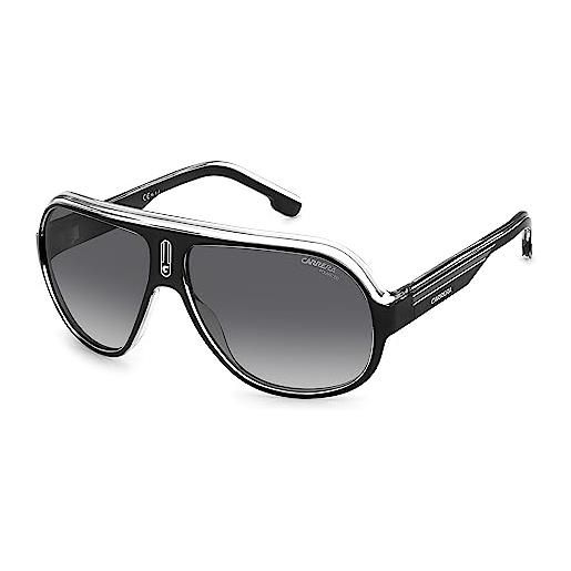 Carrera speedway/n sunglasses, 80s/wj black white, 63 unisex