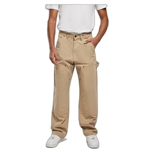 Urban Classics pantaloni per il trasporto al ginocchio doppio, ombra scura, w40 uomo