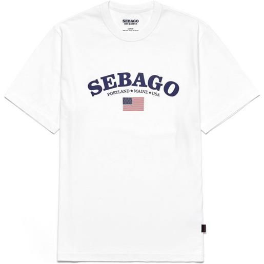 SEBAGO t-shirt wiscasset uomo white