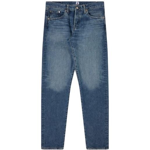 EDWIN pantaloni regular tapered uomo blue/mid dark wash