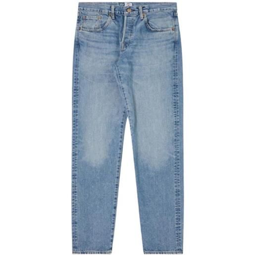 EDWIN pantaloni regular tapered uomo blue/light used