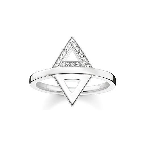 Thomas Sabo anello con diamante da donna argento 925, misura 50 (15.9)