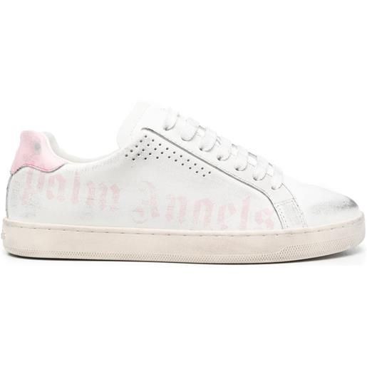 Palm Angels sneakers con effetto vissuto - bianco