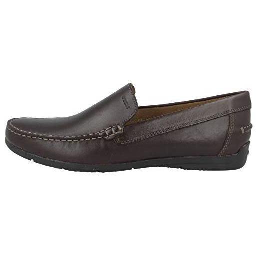 Mocassini Geox U New Damon B Uomo | Pelle Vera | Suola In Gomma | Comfort E Stile