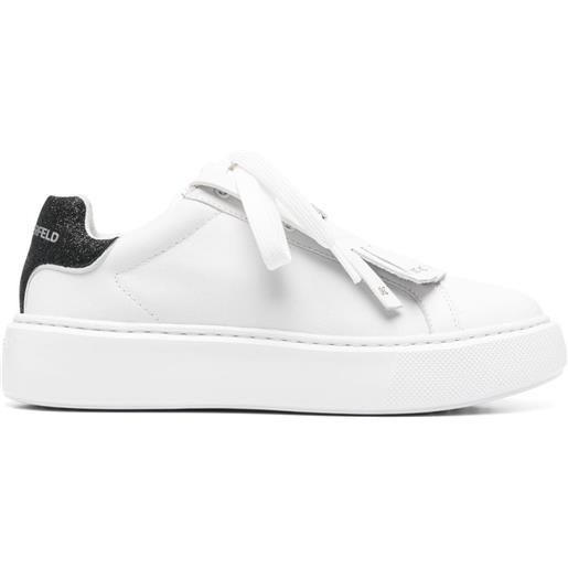 Karl Lagerfeld sneakers con applicazione logo - bianco