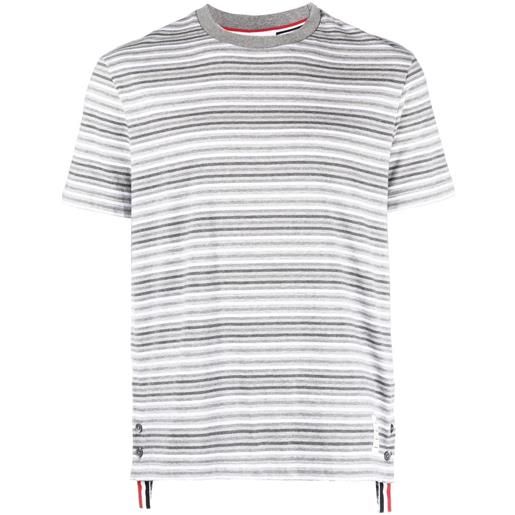 Thom Browne t-shirt a righe - grigio