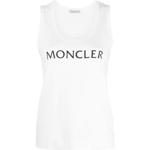 Moncler top con stampa - bianco