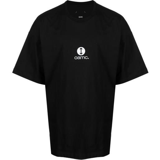 OAMC t-shirt oversize con applicazione - nero