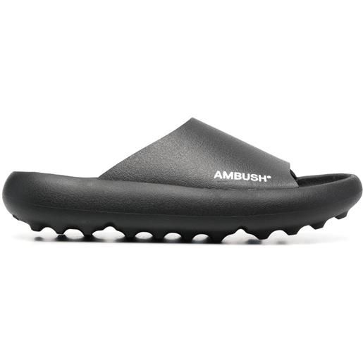 AMBUSH sandali slides a punta aperta - nero