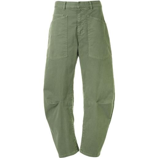 Nili Lotan pantaloni a gamba ampia shon - verde