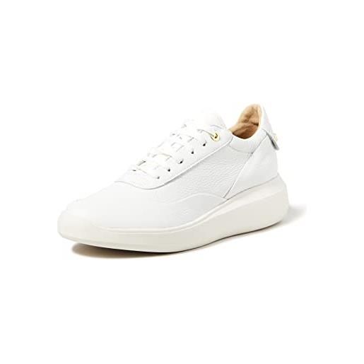 Geox d rubidia a, sneakers donna, bianco (white02), 36.5 eu