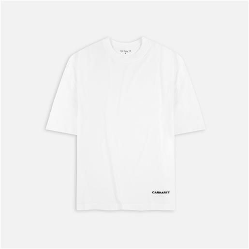 Carhartt WIP link script t-shirt white/black uomo