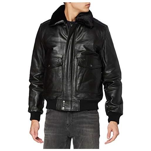 Schott NYC lc5331x, giacca uomo, nero (anthic black 90), xxl