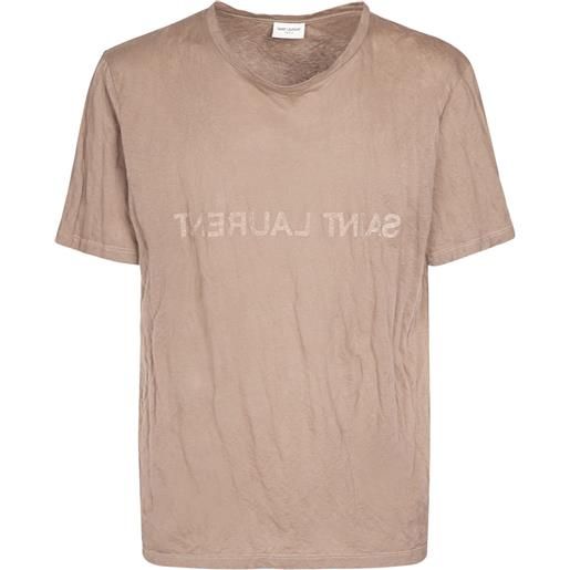 SAINT LAURENT t-shirt in cotone con logo